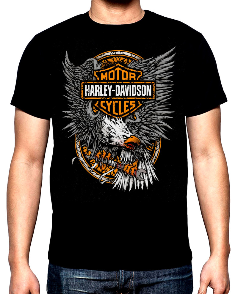 Тениски Harley Davidson, 6, Харлей Дейвидсън, рокерска мъжка тениска, 100% памук, S до 5XL